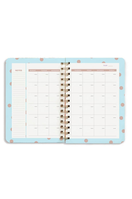 Pink Polka Dot Indefinite Agenda