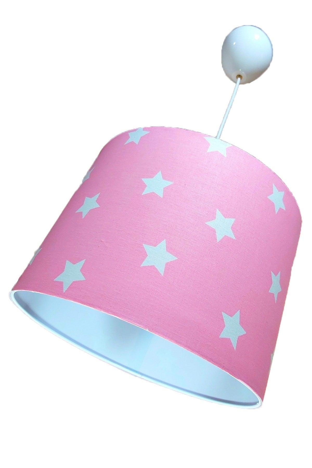 Pink Star Young Baby Kids Room Chandelier Lampshade Pendant Lamp - Swordslife