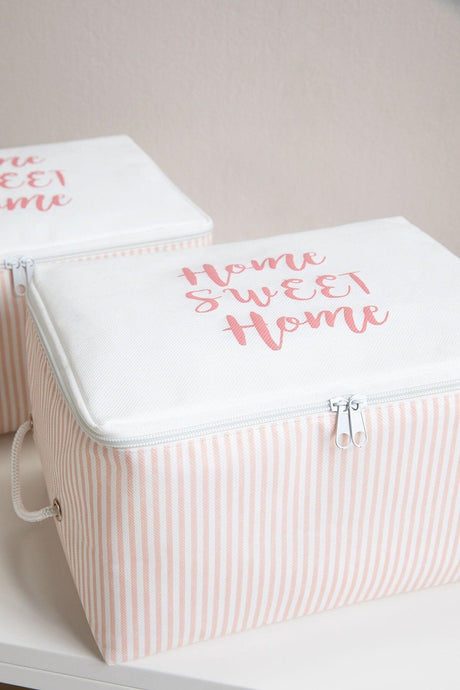 Pink Striped Printed Storage Bag Set of 4 - Swordslife