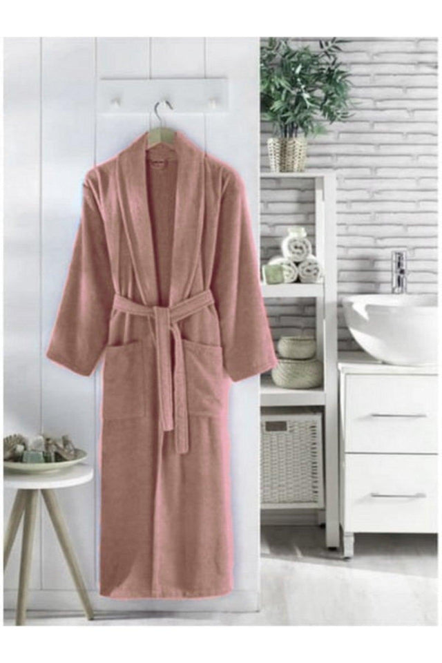 Pink Women's Bathrobe 100% Cotton - Swordslife