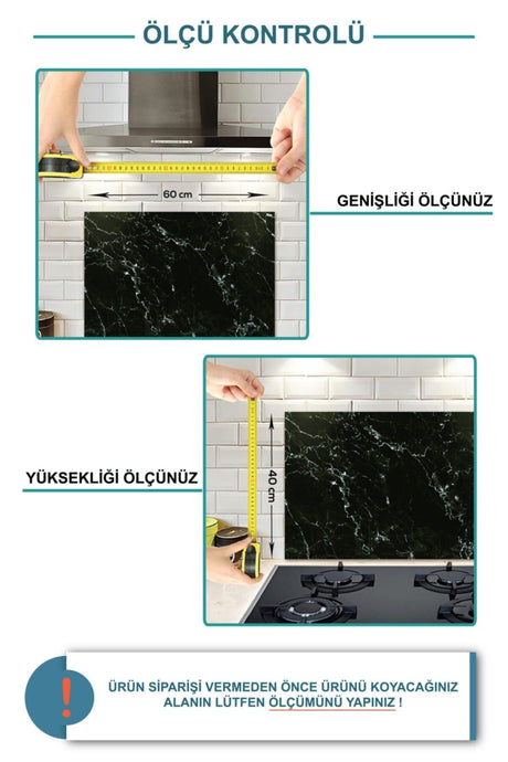 Solid Color - Black | Glass Stove Back Protector |
