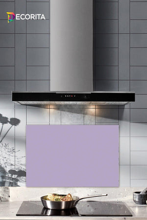 Solid Color - Lilac | Glass Stove Back Protector | 40cm x 60cm - Swordslife