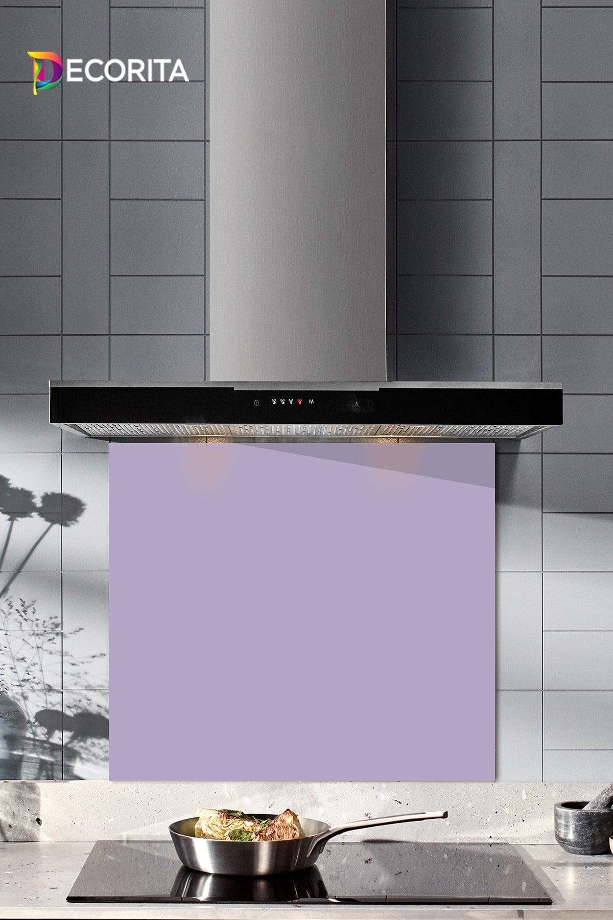 Solid Color - Lilac | Glass Stove Back Protector | 52cm x 60cm - Swordslife