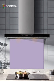 Solid Color - Lilac | Glass Stove Back Protector | 52cm x 60cm - Swordslife