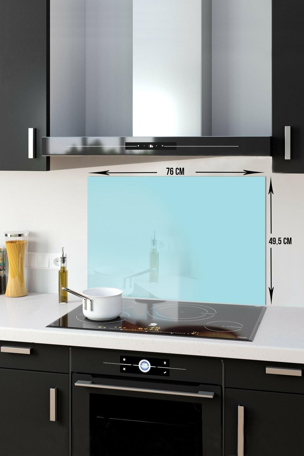 Solid Color - Powder Blue | Glass Stove Back