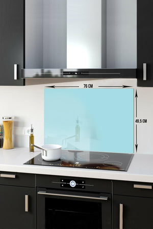 Solid Color - Powder Blue | Glass Stove Back