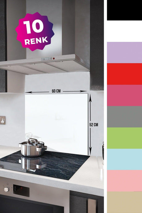Solid Color - White | Glass Stove Back Protector |