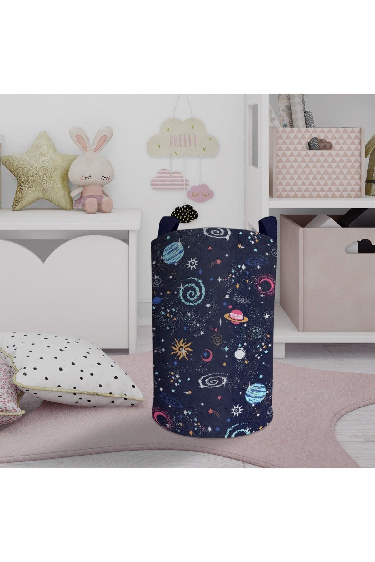 Planets Patterned Toy And Laundry Basket