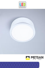 Surface Mounted Round Led 9 Watt Ip44 3000 K Yellow Light - Swordslife