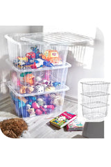 Plastic Transparent Storage And Organization Box 30