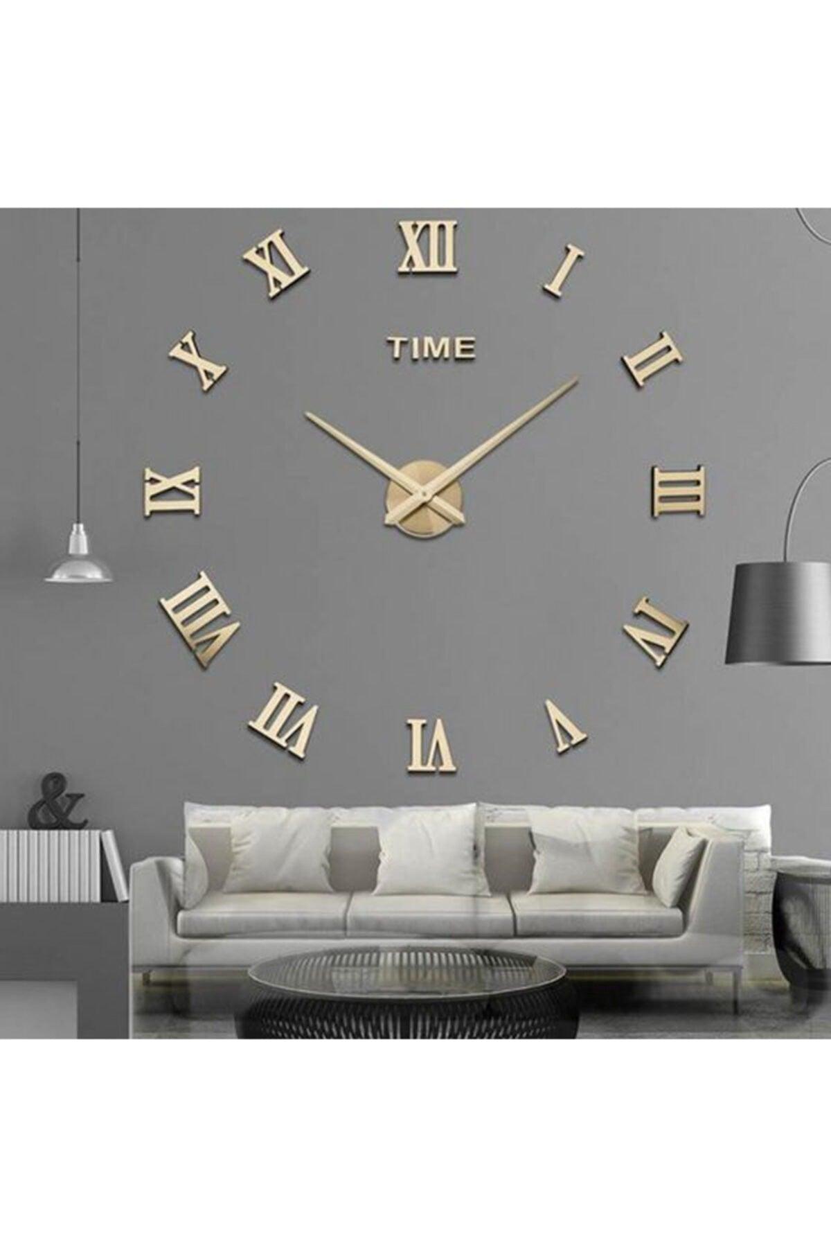 Plexi Belly Wall Clock Large 3d Roman Numeral Wall Clock Gold - Swordslife