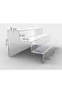 Plexi Transparent Stair Display Stand 3 Levels 30 Cm - Swordslife