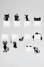 Socket Cat Sticker Set Black Sticker Wall Sticker - Swordslife