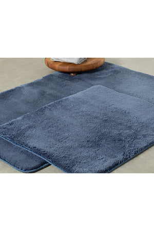 Poffy 2 Badezimmer Mat Set 60x100 - 50x60 Cm Marine - Swordslife