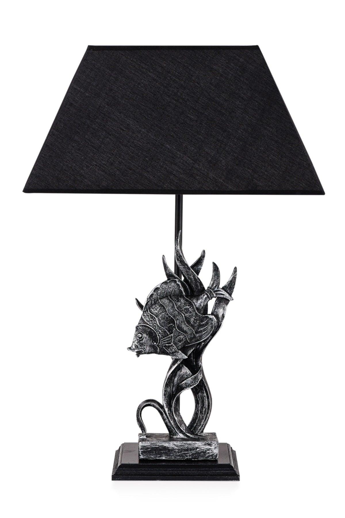 Poisson Lampshade Silver Black Plys-52 - Swordslife