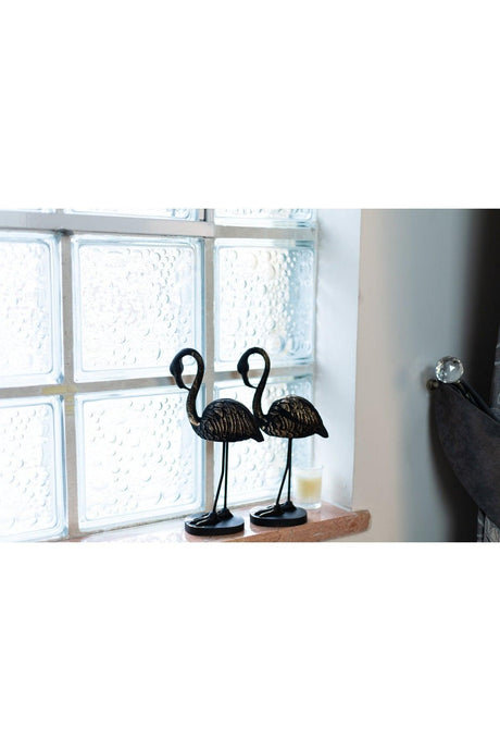Polyester 2 Pack Black Flamingo Decorative Souvenir Trinket - Swordslife