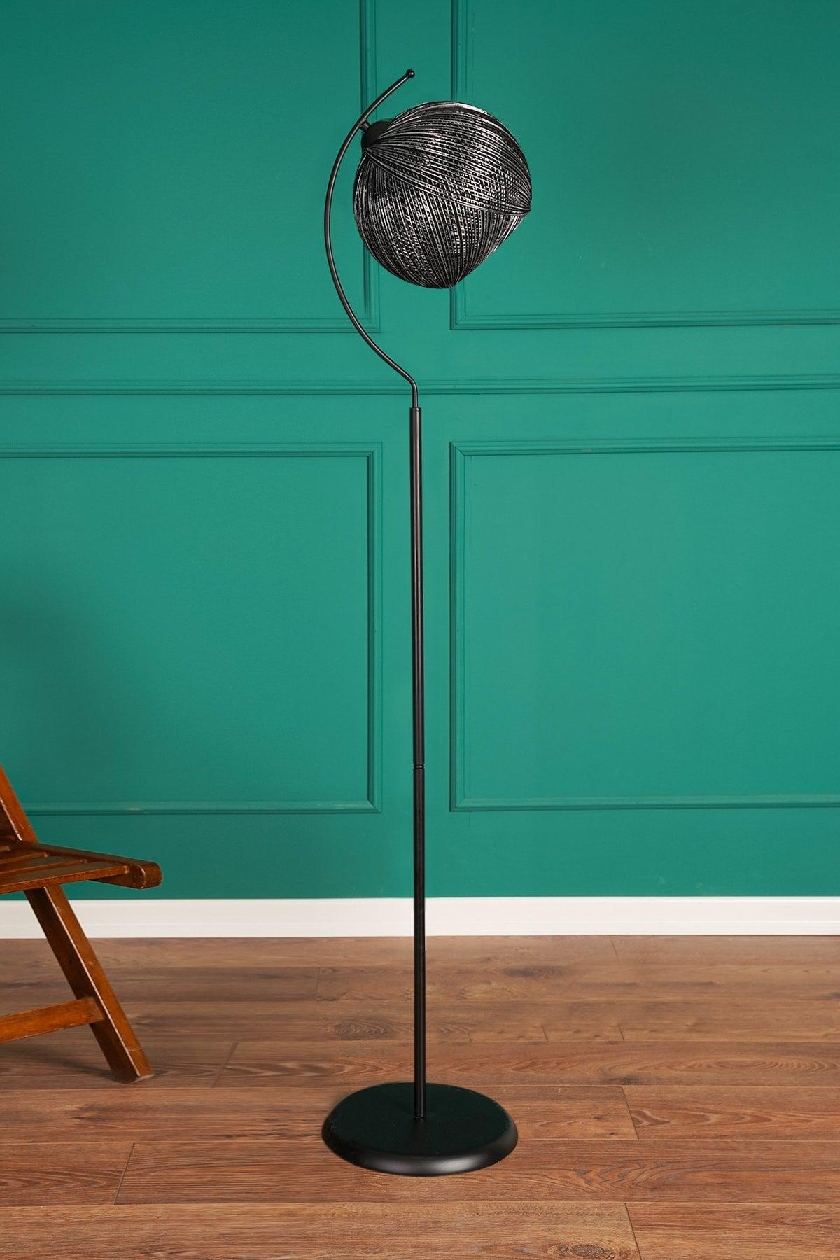 Povimento Floor Lamp Black Silver Lmbd-62 - Swordslife