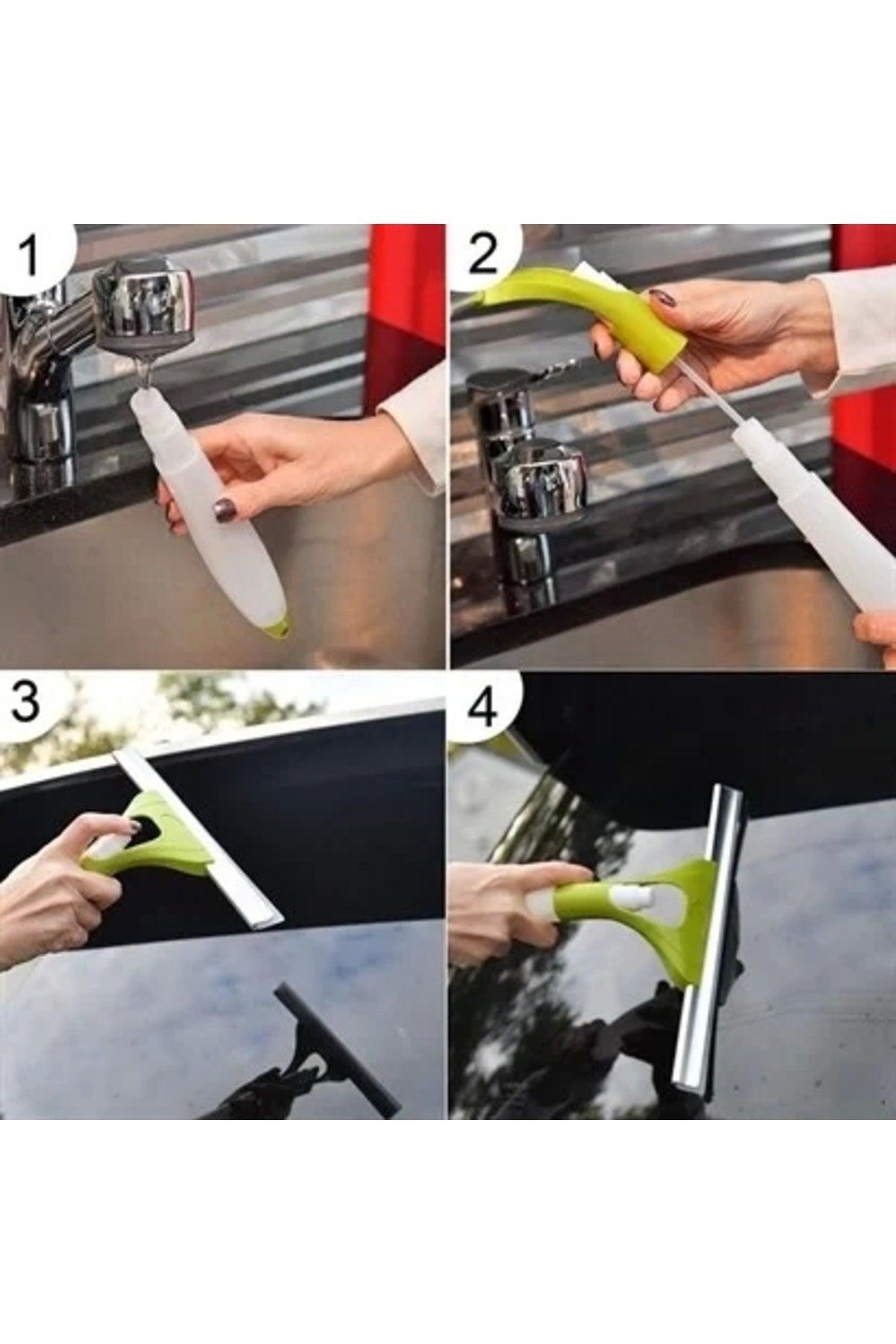 Practical Spray Glass Wipe Window Mirror Bench Shower Cabin Cleaner Spray Wiping Apparatus - Swordslife