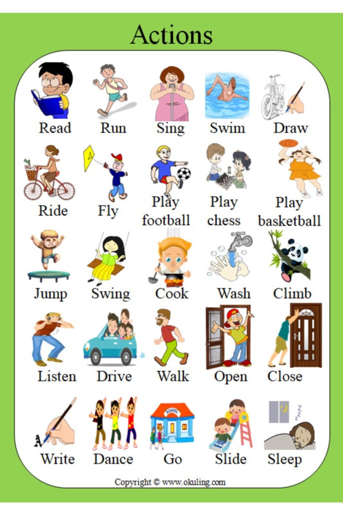 Preschool - Elementary School English Poster Set - Swordslife