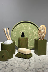 Premium Series Green Gold Bathroom Set - Swordslife