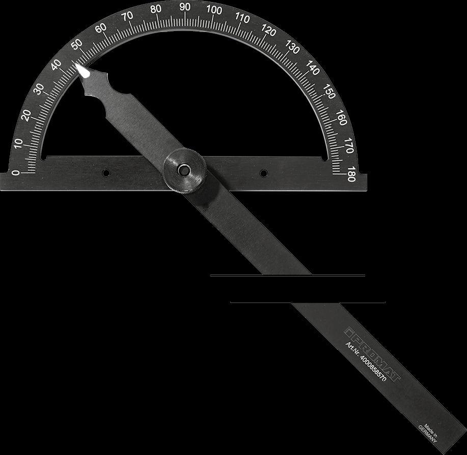 PROMAT protractor Gradbogen-D.200mm Thigh-L. 300mm - Swordslife