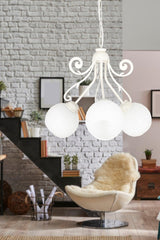 Promotion 3rd White-white Glass Chandelier - Swordslife