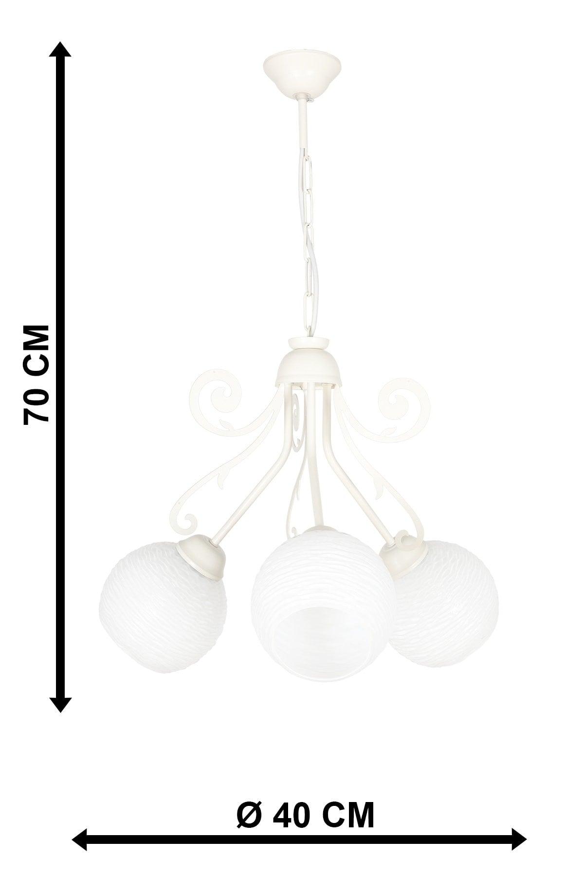 Promotion 3rd White-white Glass Chandelier - Swordslife