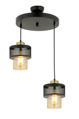 Pulsar Genuine Glass Model Modern Double Pendant Chandelier - Swordslife