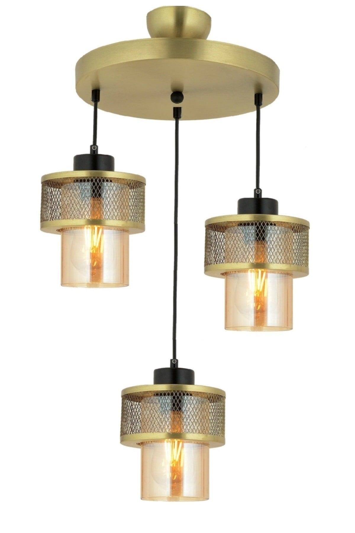 Pulsar Model Modern Triple Pendant Chandelier - Swordslife