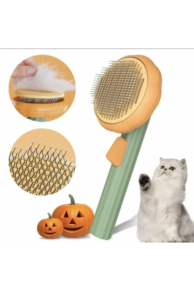 Pumpkin Design Pet Comb with Button