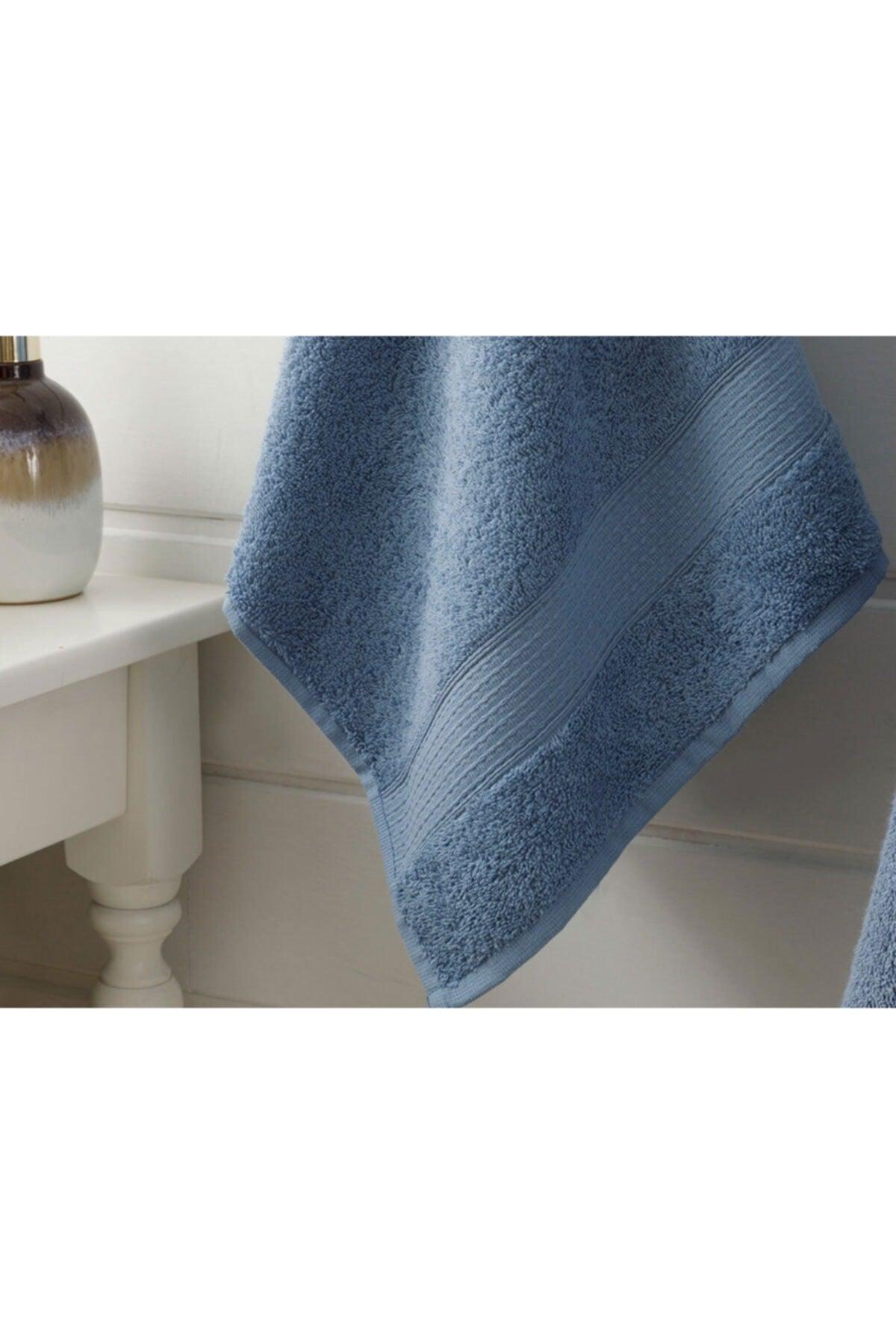 Pure Basic Face Towel 50X90 Cm Dark Blue - Swordslife