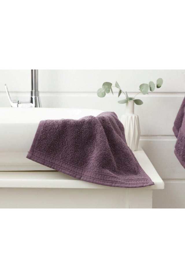 Pure Basic Hand Towel 30x30 Cm Dark Purple