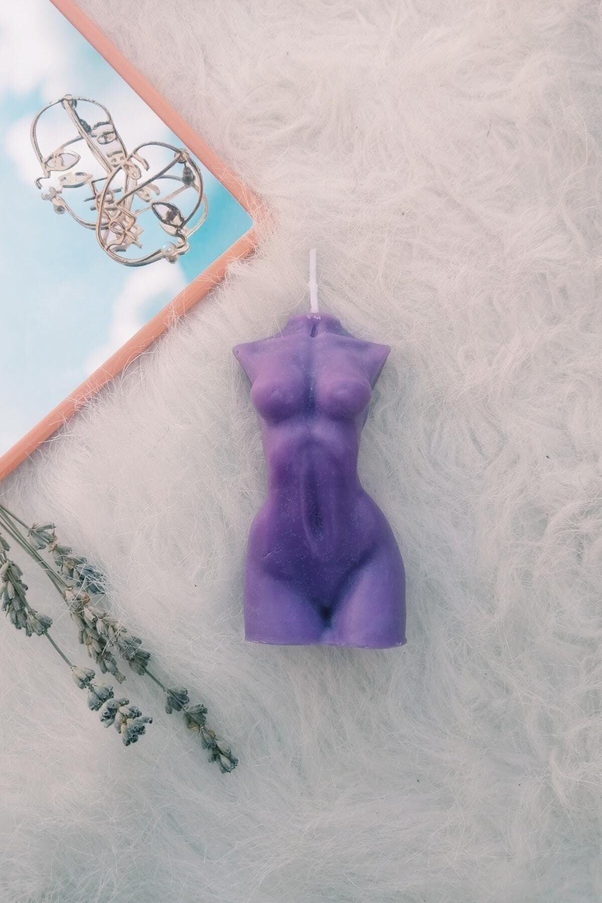 Purple Scented Venus Female Decorative Body Candle - 10 Cm - Swordslife