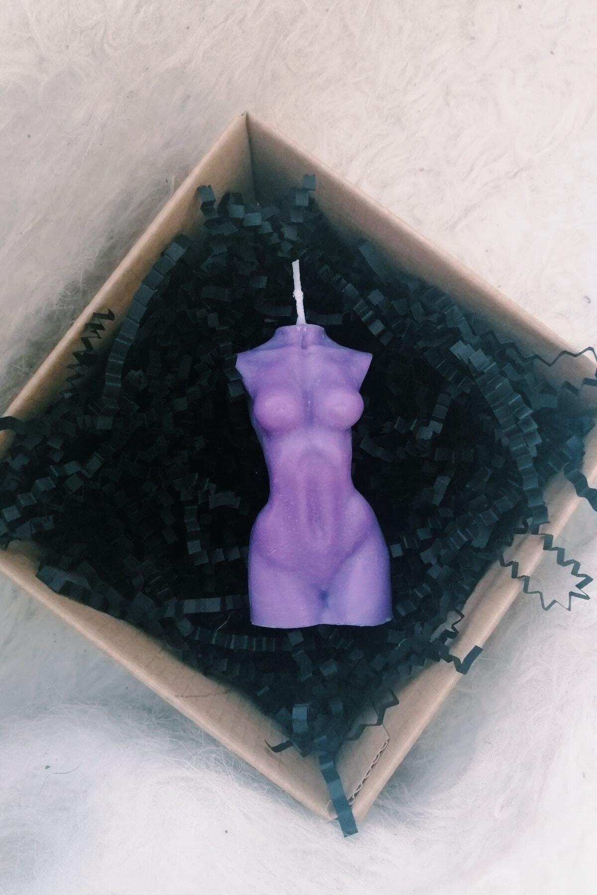 Purple Scented Venus Female Decorative Body Candle - 10 Cm - Swordslife