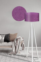 Purple Viscon Headboard White Floor Floor Lamp - Swordslife