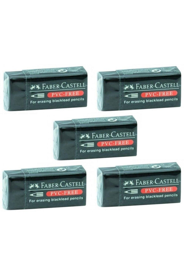 Pvc Free No:30 Small Size Black Eraser 5 Pcs