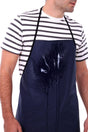 Pvc Apron Navy Blue Kitchen Cook Dishwasher Cleaner Hanging Business Kitchen Apron Hanging Apron Waterproof - Swordslife