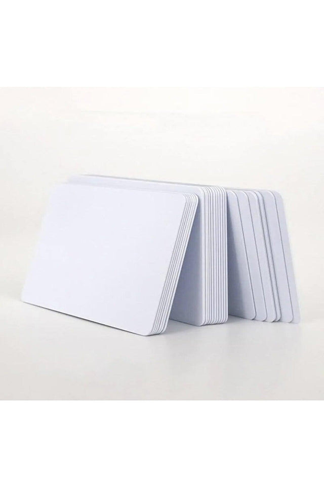 Pvc Plastic Blank White Card 100 Pcs