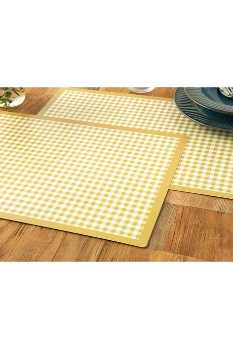 Quadrat 4 Place Placemat 30x45 Cm Yellow - Swordslife