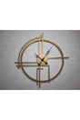 Querencia Metal Gold - Gold Wall Clock 1.5 Mm Thickness 60x60 Cm - Swordslife