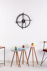 Querencia Metal Black Wall Clock 1.5 mm Thickness 45x45 cm - Swordslife