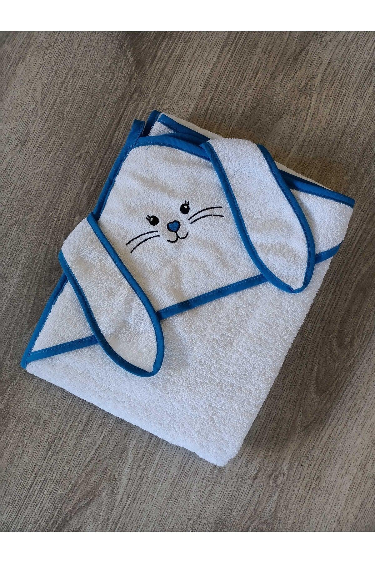 Rabbit Hooded Swaddle 100x100 cm Cotton Baby Towel - Swordslife