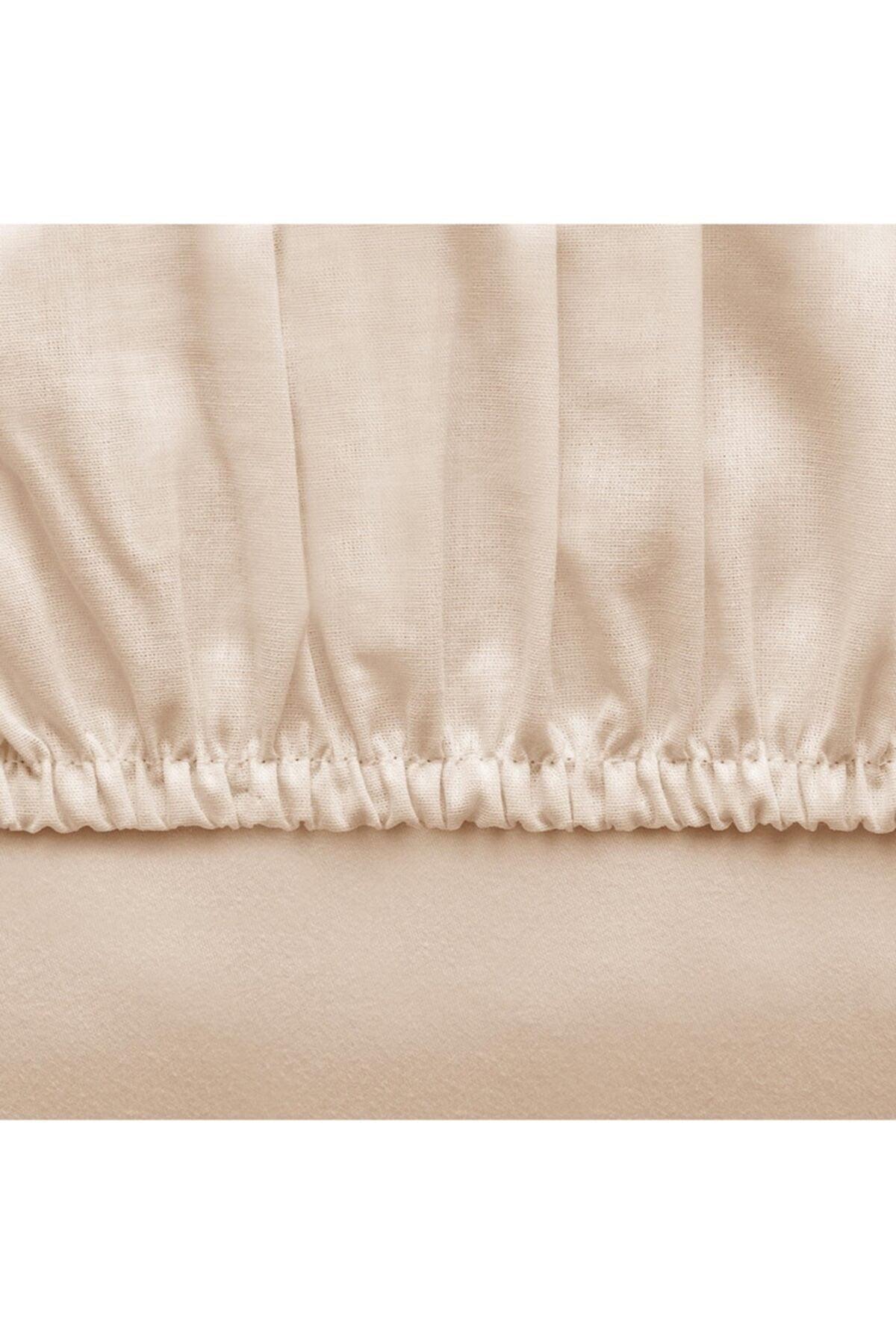 Ranforce Queen Size Fitted Sheet Beige - Swordslife