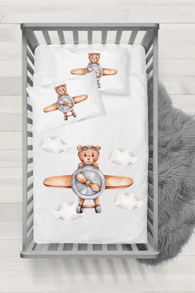 Ranforce Series Baby Duvet Cover Set - Pilot