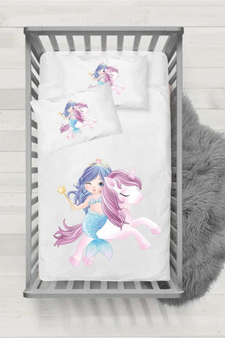 Ranforce Series Baby Duvet Cover Set - Mermaid - Swordslife