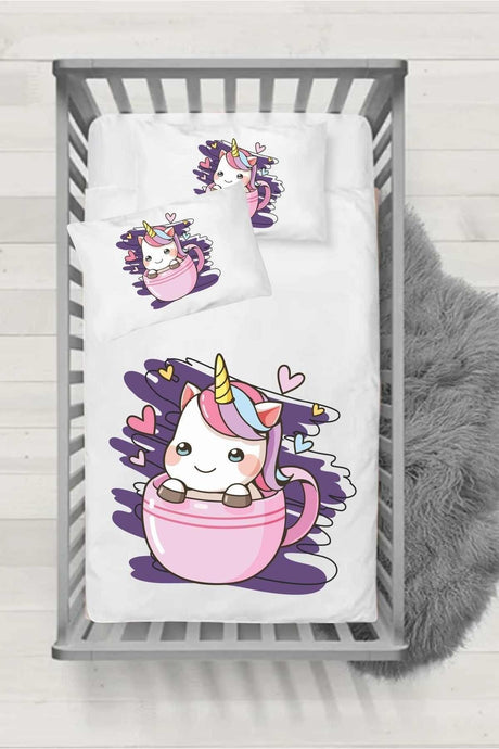 Ranforce Series Baby Duvet Cover Set - Unicorn - Swordslife