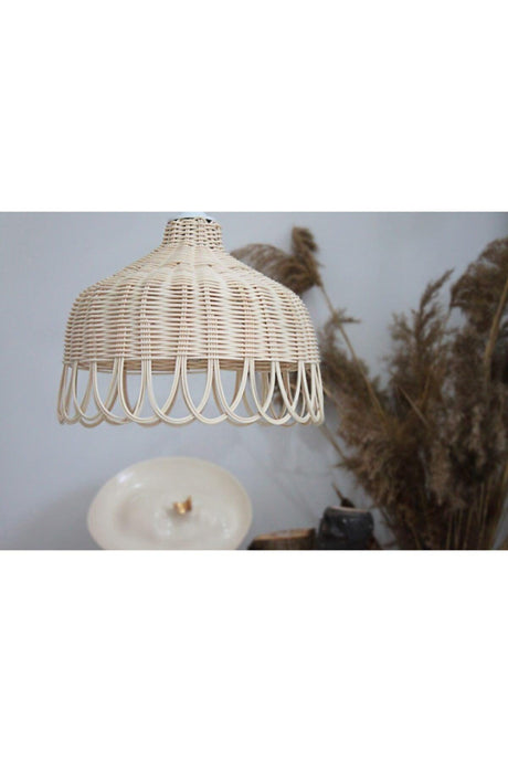 Rattan Bamboo Mesh Chandelier - Swordslife