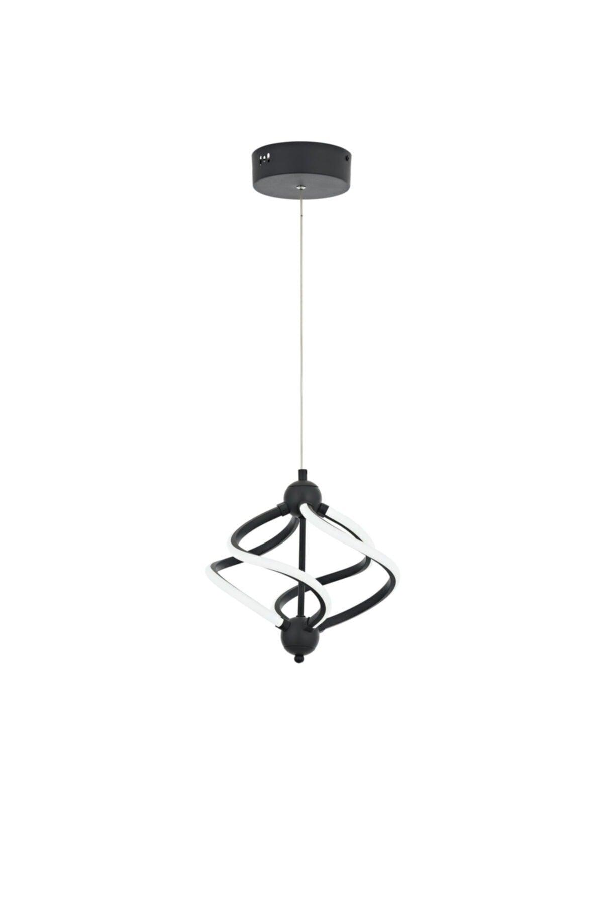 Ravena Single Anthracite Led Pendant Lamp Chandelier - Swordslife