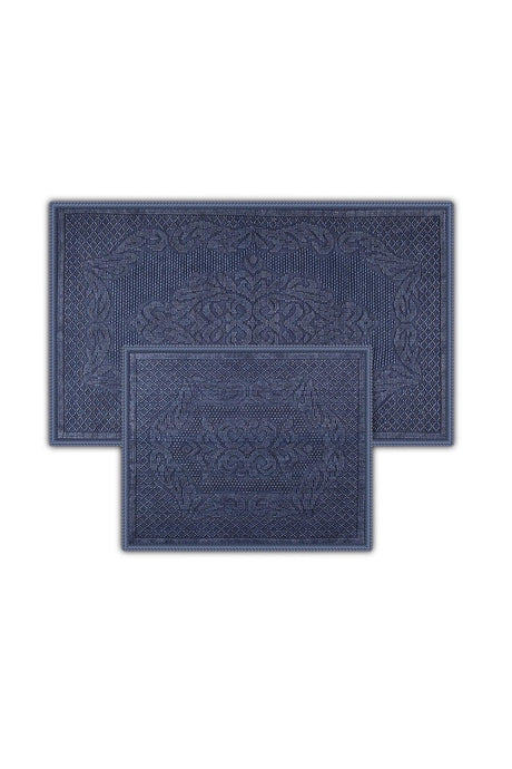 Raya Damask Natural Cotton 2 Pcs Bath Mat