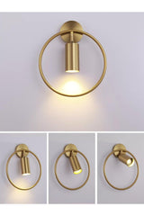 Rayline Ring Tumbled White Led Spot Sconce - Swordslife